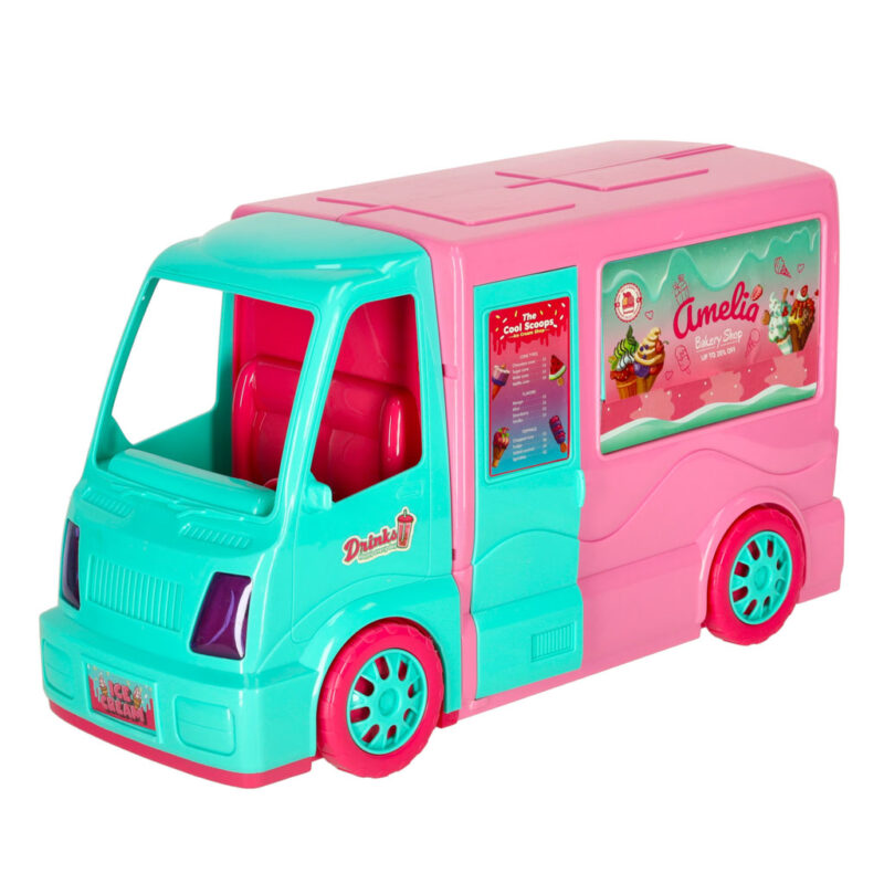 Lėlės automobilis vaikams „Maisto kemperis“ (21 det.)