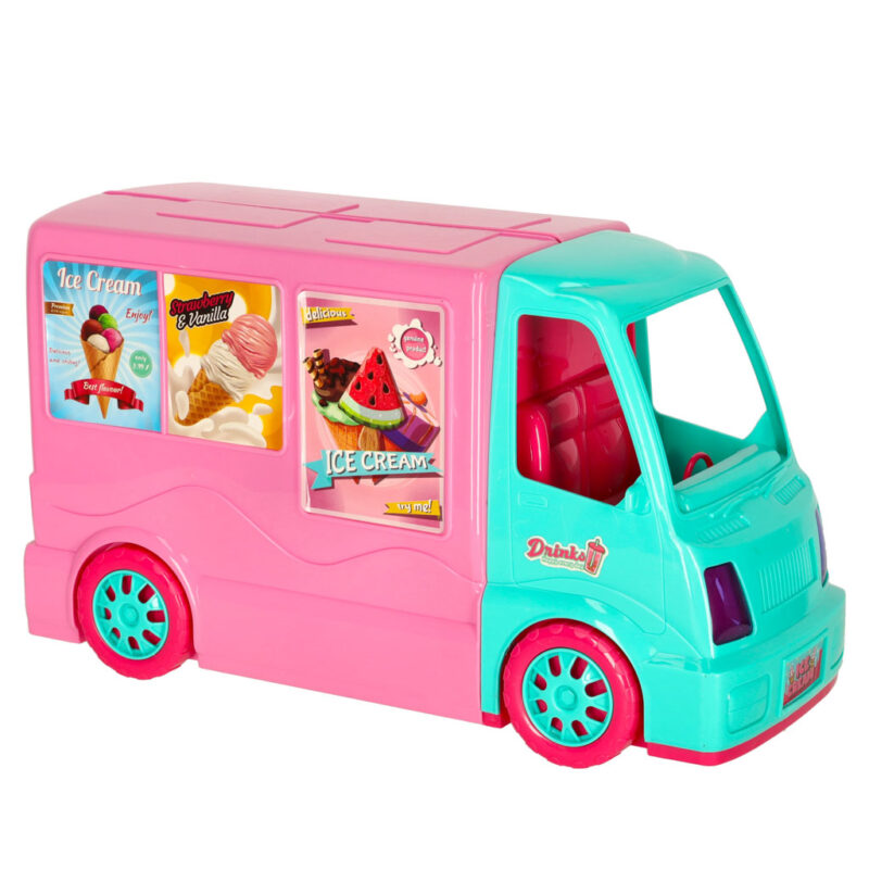 Lėlės automobilis vaikams „Maisto kemperis“ (21 det.)