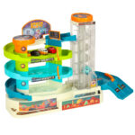 XXL Automobilių trasa ir stovėjimo aikštelė su 3 lygių liftu 2in1