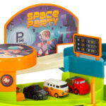 XXL Automobilių trasa ir stovėjimo aikštelė su 3 lygių liftu 2in1