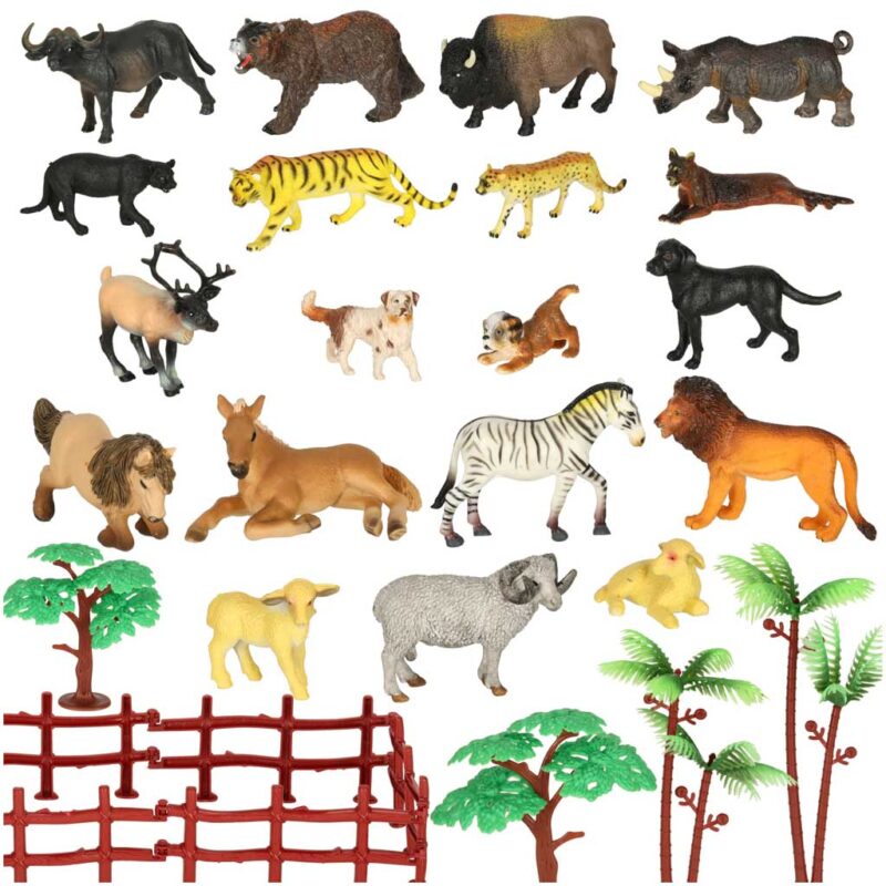 Figūrėlės "Zoologijos sodo gyvūnai" (31el.)