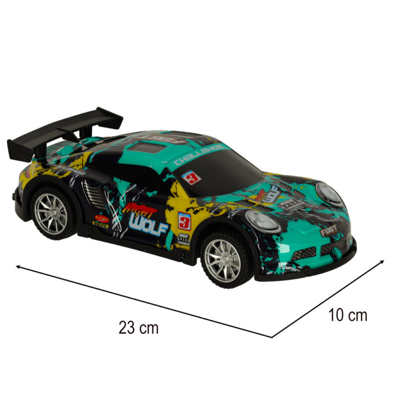 Sportinis automobilis valdomas RC vaikams nuo 6 metų, žalias