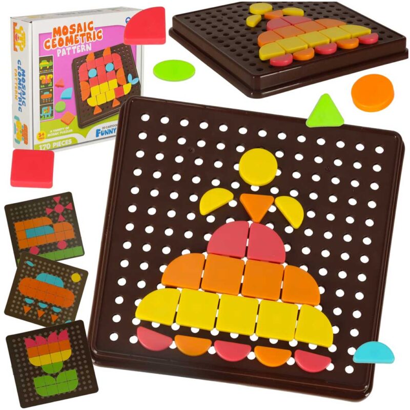 Kūrybinė mozaikos dėlionė "Geometrinės formos"