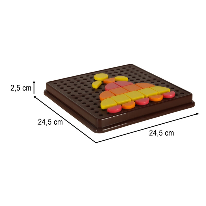 Kūrybinė mozaikos dėlionė vaikams „Geometrinės formos“