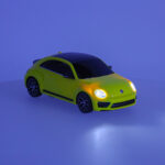 RASTAR Volkswagen Beetle automobilis valdomas RC, 78000 1:14, geltonas