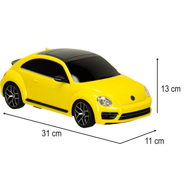 RC automobilis vaikams „Volkswagen Beetle“, geltonas
