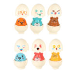 Montessori kiaušinių dėlionė "Gyvūnėliai" 6vnt.