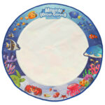 Vandens kilimėlis tapybai su vandens piešimo žymekliais "Vandens pasaulis" 80 cm