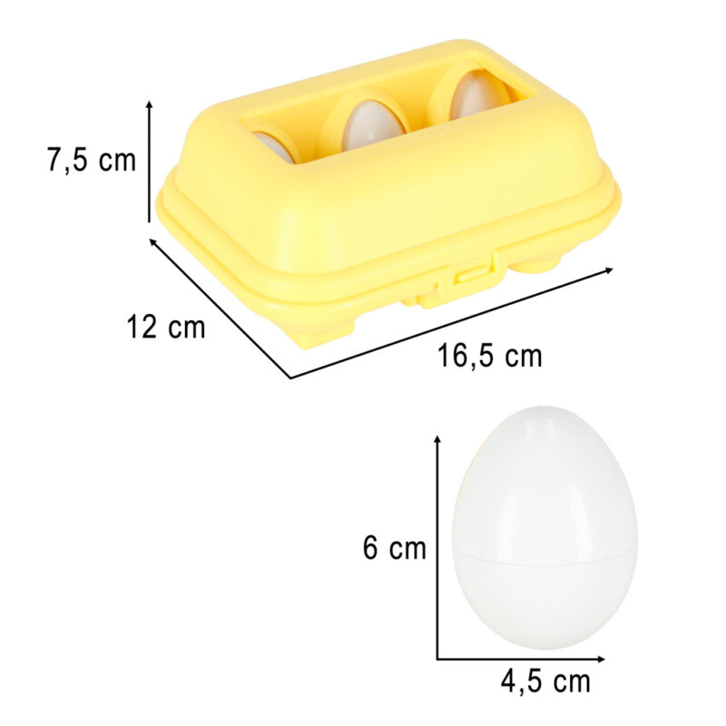 Montessori kiaušinių dėlionė "Daržovės" 6vnt.