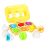 Montessori kiaušinių dėlionė "Daržovės" 6vnt.