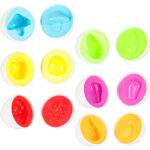 Montessori kiaušinių dėlionė "Daržovės" 6vnt.