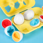 Montessori kiaušinių dėlionė "Daržovės" 6vnt.