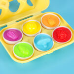 Montessori kiaušinių dėlionė "Daržovės" 6vnt.