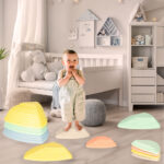 Sensorinis takelis pusiausvyros lavinimui, pastelinis