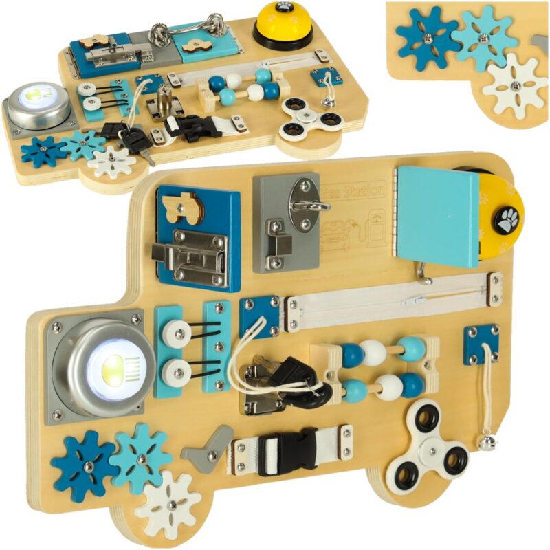 LULILO sensorinė manipuliavimo lenta "Autobusas"