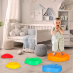 Sensorinis ortopedinis takelis pusiausvyros lavinimui "Upės akmenys" (5vnt.)