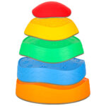 Sensorinis ortopedinis takelis pusiausvyros lavinimui "Upės akmenys" (5vnt.)