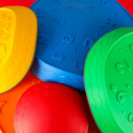 Sensorinis ortopedinis takelis pusiausvyros lavinimui "Upės akmenys" (5vnt.)