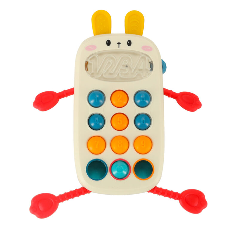 Sensorinis žaislas – kramtukas „Zuikutis telefonas“