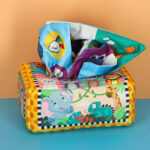 Žaislinė servetėlių dėžutė "Gyvūnėliai"