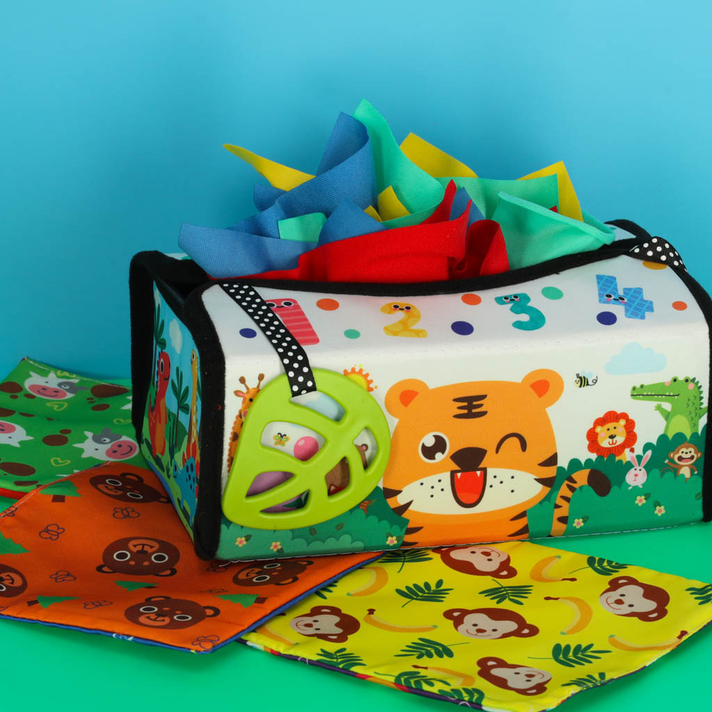 Kontrastinė servetėlių dėžutė su veidrodėliu 2in1 Kontrastinė servetėlių dėžutė su veidrodėliu 2in1