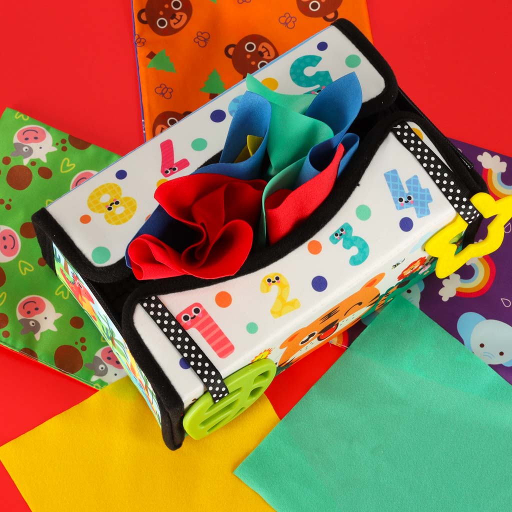 Kontrastinė servetėlių dėžutė su veidrodėliu 2in1 Kontrastinė servetėlių dėžutė su veidrodėliu 2in1