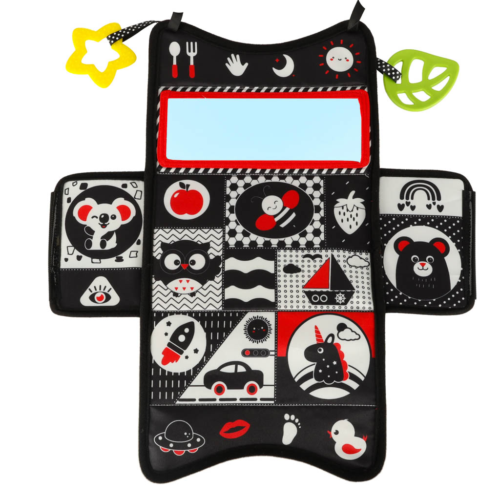 Kontrastinė servetėlių dėžutė su veidrodėliu 2in1 Kontrastinė servetėlių dėžutė su veidrodėliu 2in1