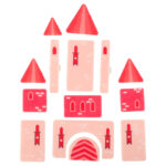 Montessori veiklos lagaminas "Princesės", rožinis