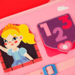 Montessori veiklos lagaminas "Princesės", rožinis