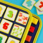 Montessori veiklos lagaminėlis, mėlynas