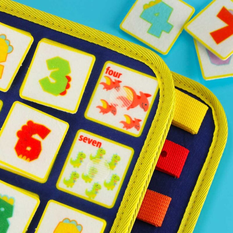 Montessori veiklos lagaminas vaikams nuo 3 m. „Dinozauras“