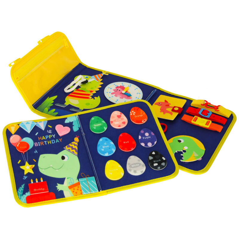Montessori veiklos lagaminas vaikams nuo 3 m. „Dinozauras“