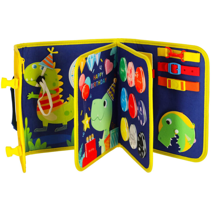 Montessori veiklos lagaminas vaikams nuo 3 m. „Dinozauras“
