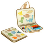 Montessori užimtumo penalas "Dinozaurai"