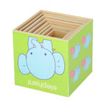 XXL mokomasis medinis bokštas - rūšiuoklė "Mokausi skaičiuoti" 71cm