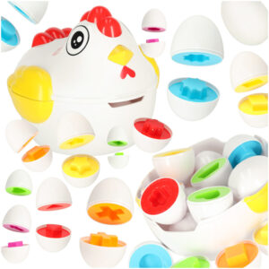 Mokomoji dėlionė - rūšiuoklė "Višta su kiaušiniais"