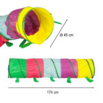 Sulankstomas vaikiškas spalvotas tunelis "Vikšras"