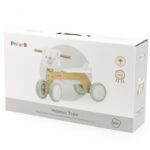 Medinis keturratis su minkštais ratais, baltas