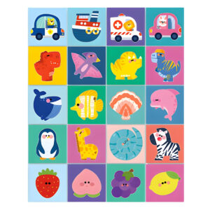 Spalvotos vizualinės kortelės vaikams nuo 6 mėn.