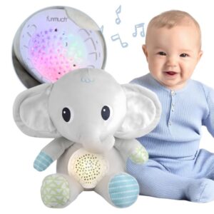 Pliušinis migdukas su projektoriumi kūdikiams