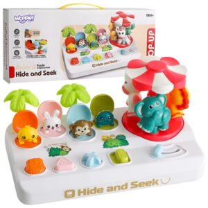 Interaktyvus žaislas su karusele „Iššokantys gyvūnai“