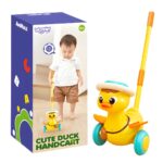 Stumiamas muzikinis žaislas su šviesos efektais "Ančiukas"
