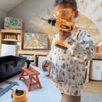 Meistro įrankių rinkinys su dėže vaikams