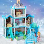 Lėlių namelis su priedais ir šviečiančia lėle "Žiemos sodas" (191 det.)