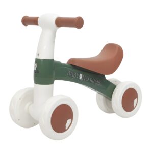 Vaikiškas balansinis keturratis, žalias