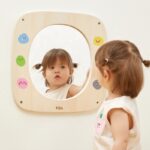 Medinė emocijų lenta su veidrodžiu vaikams - Viga