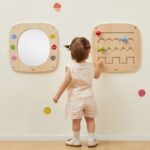 Medinė emocijų lenta su veidrodžiu vaikams - Viga