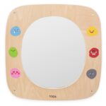 Medinė emocijų lenta su veidrodžiu vaikams - Viga