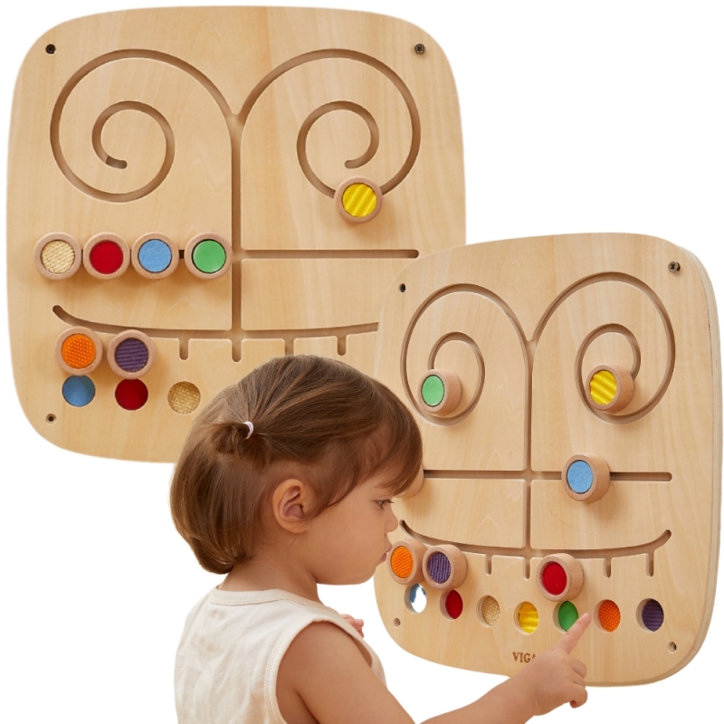 VIGA Medinė sensorinė veiklos lenta "Labirintas" VIGA Medinė sensorinė veiklos lenta "Labirintas"