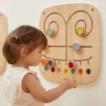 VIGA Medinė sensorinė veiklos lenta "Labirintas"